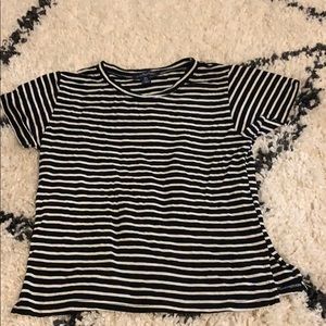 American Eagle Striped Crop Top